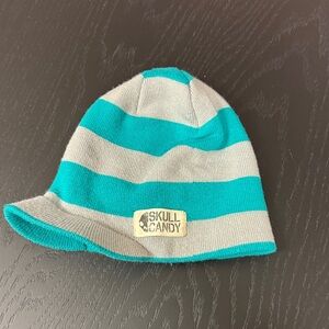 Skullcandy Teal and Gray Beanie